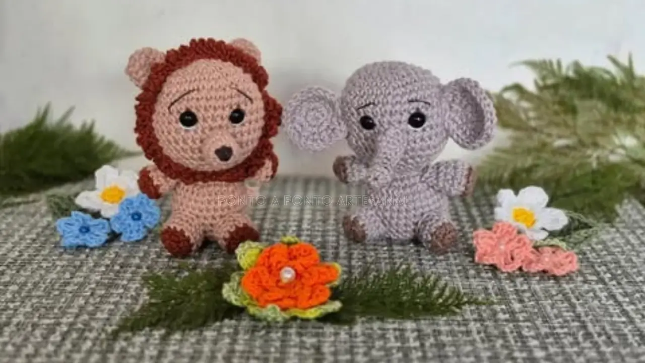 Bichinhos do Safari em amigurumi: Uma Aventura Selvagem para os Pequenos 
